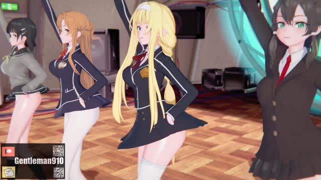 [KKS/MMD] Brown Eyed Girls - Abracadabra Asuna Suguha Kirigaya 爱丽丝浅田志乃 [SAO]