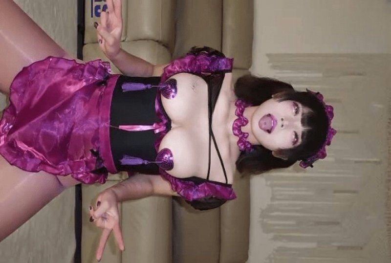 xb-4889 杏吧傳媒 淫蕩紫絲女僕肉棒侍奉舌釘挑逗-咕姆gomu